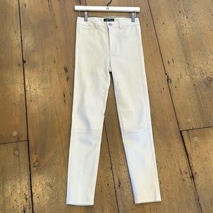 Leather pant skinny leg